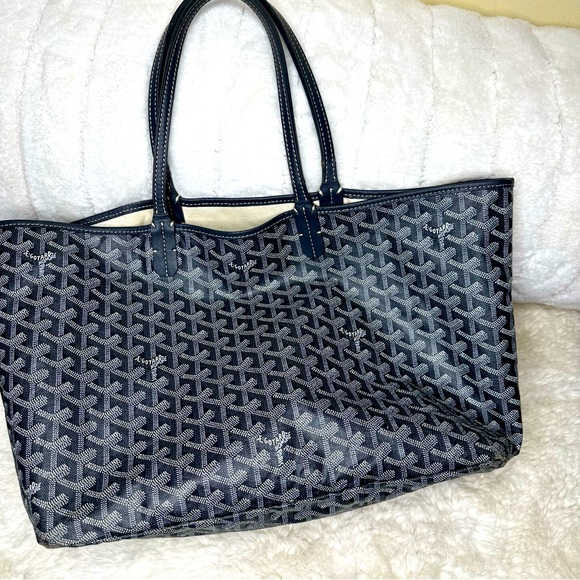 Goyard Handbags - Goyard Black & Gray St. Louis GM Tote
